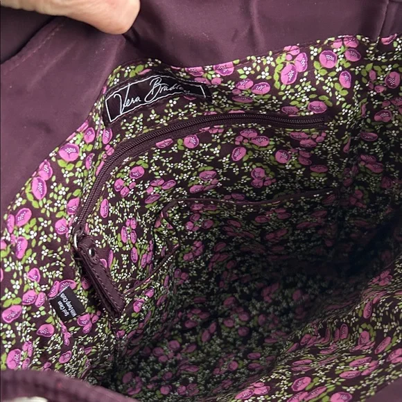 Vera Bradley Burgundy Quilted Backpack - Picture 4 of 8